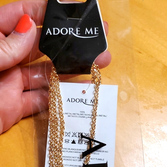 💛 HP ❤ 😍 Adore Me gold tone body chain~BATHING SUIT accessory, NIP! NWT- SEXY! - Picture 5 of 9